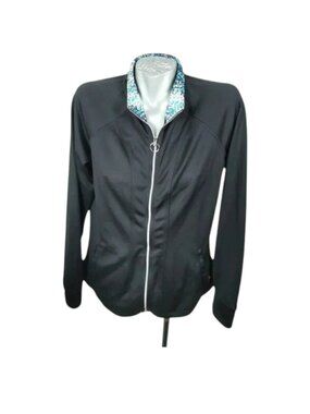 Danskin  Warm-up Jacket Black Size XL Full Zip